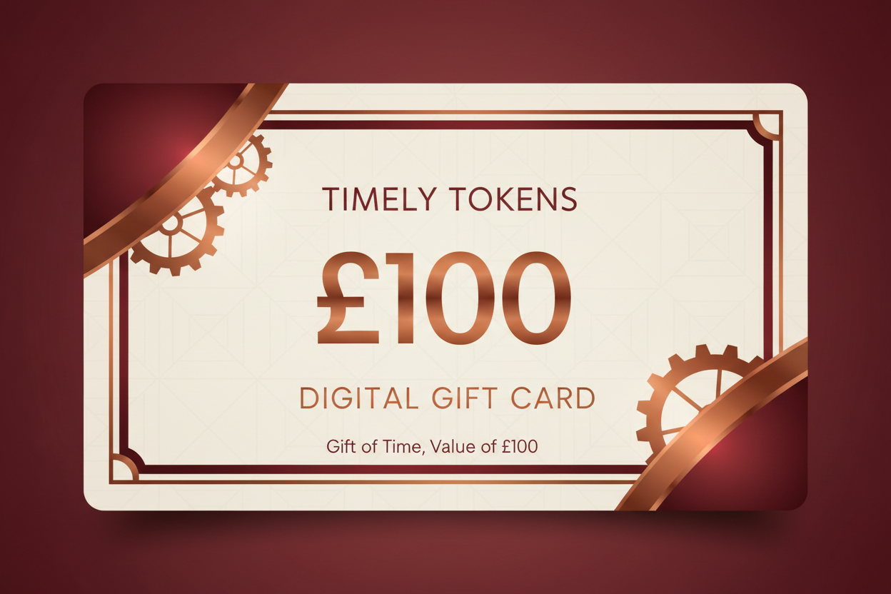 £100 TIMELY TOKENS Gift Card