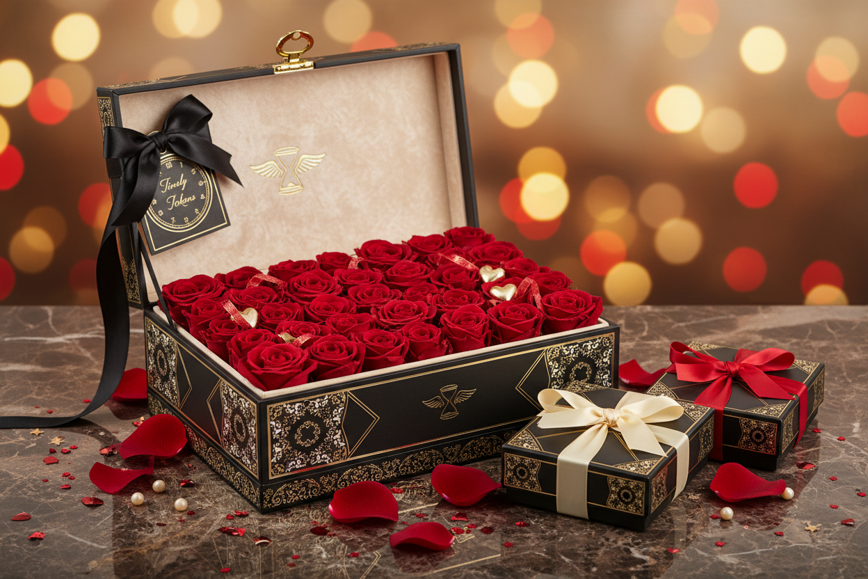 Romance & Roses Valentine's Gift Box