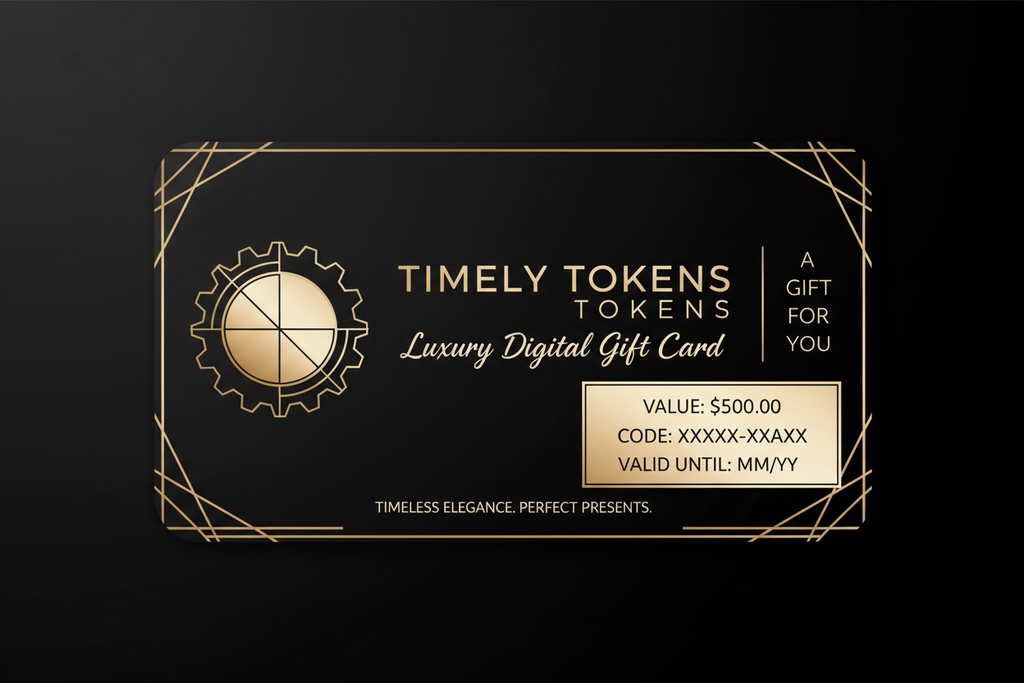 TIMELY TOKENS Luxury Gift Card